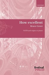 How Excellent SATB choral sheet music cover